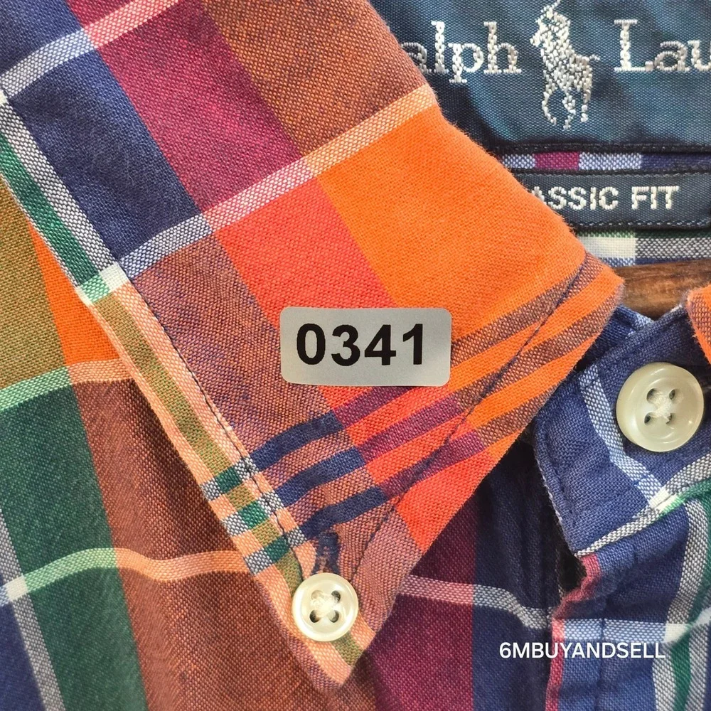 Polo Ralph Lauren Mens 2XLT Tall Classic Plaid Short Sleeve Button Down Shirt